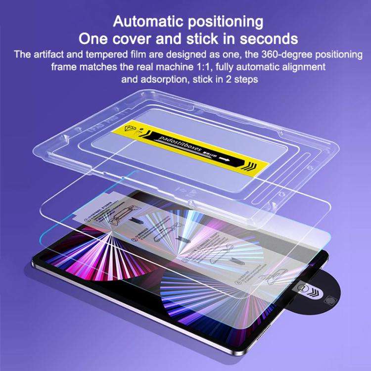 For Ulefone Tab A11 Pro / A11 2pcs Dust-Free Easy Install HD Tempered Glass Film