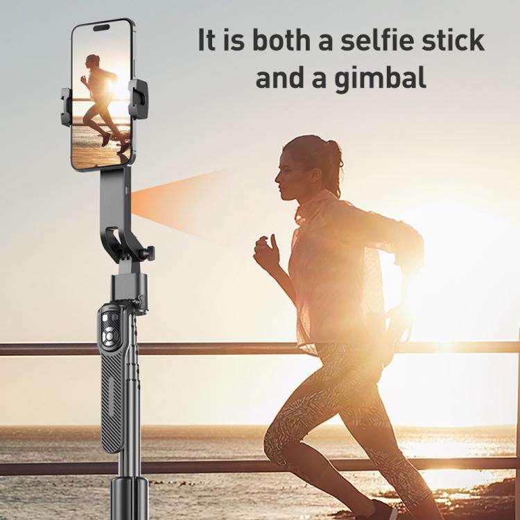 FUNSNAP A8 AI Smart Face Tracking Selfie Stick 5-axis Anti-shake Stand(Black)