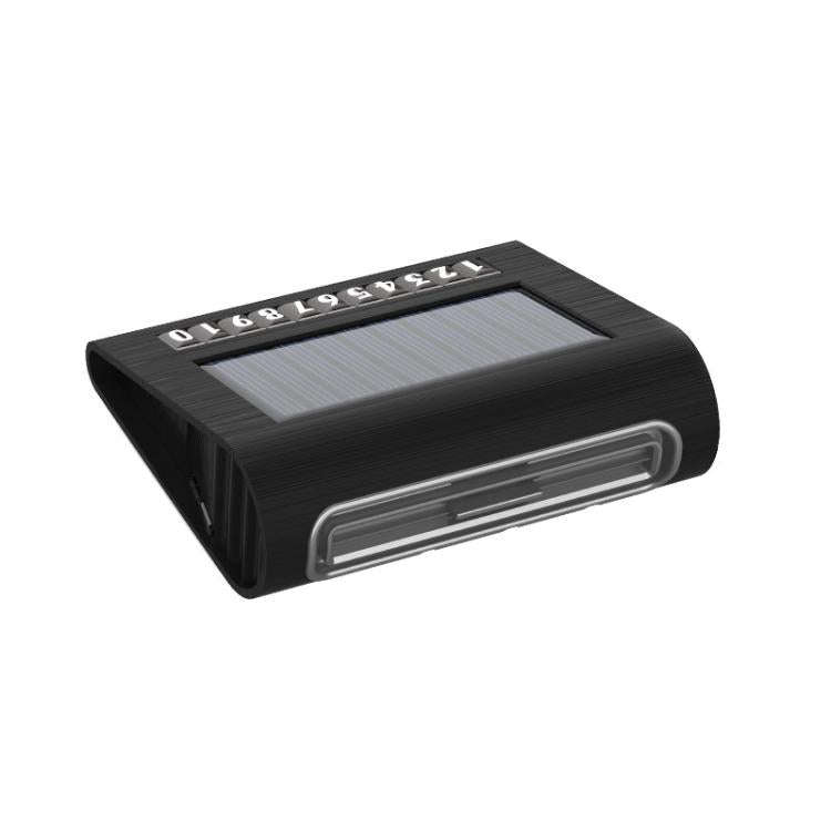 Solar Energy Car Air Purifier with Number Plate(Black)