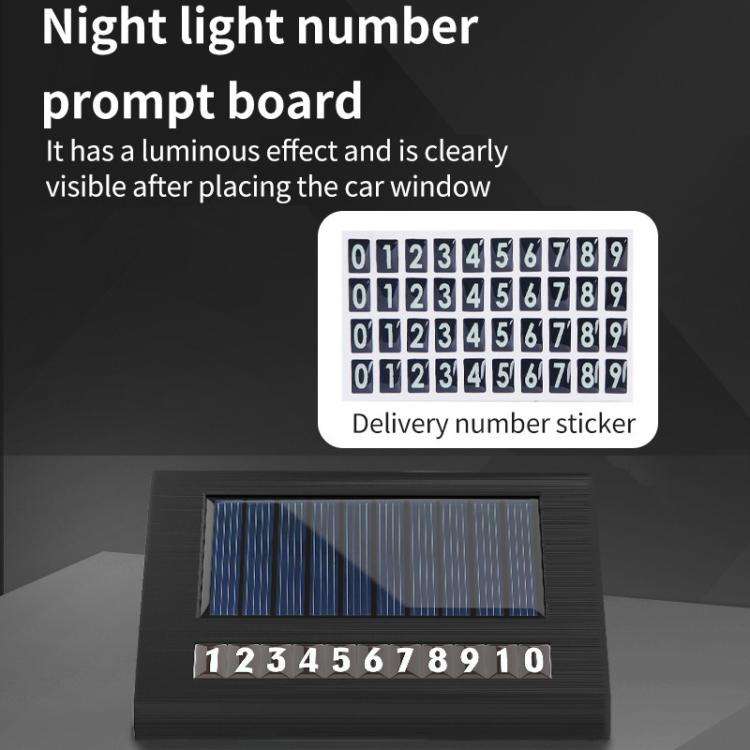 Solar Energy Car Air Purifier with Number Plate(Black)