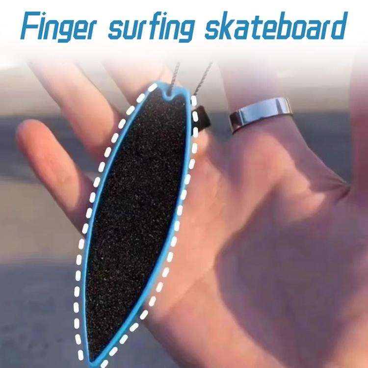 mini Air Finger Surfboard Wind Surfing Toys Pressure Relief Relax Toy(Red)