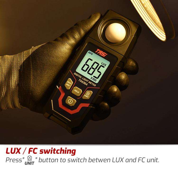 TRSI TA636B Integrated Digital Lux Meter Light Brightness Measuring Support BT