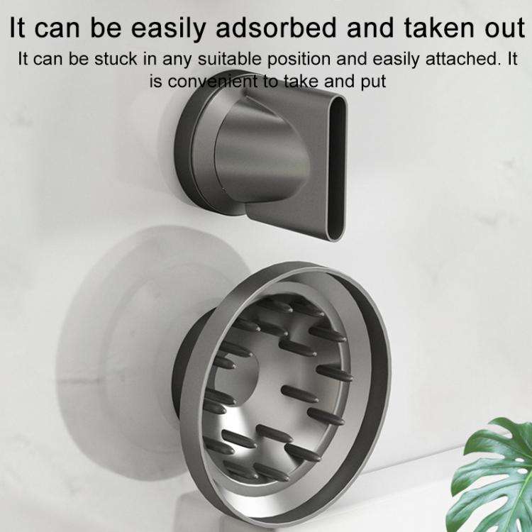 Aluminum Air Nozzle Stand For Dyson / Laifen Hairdryer(Silver)