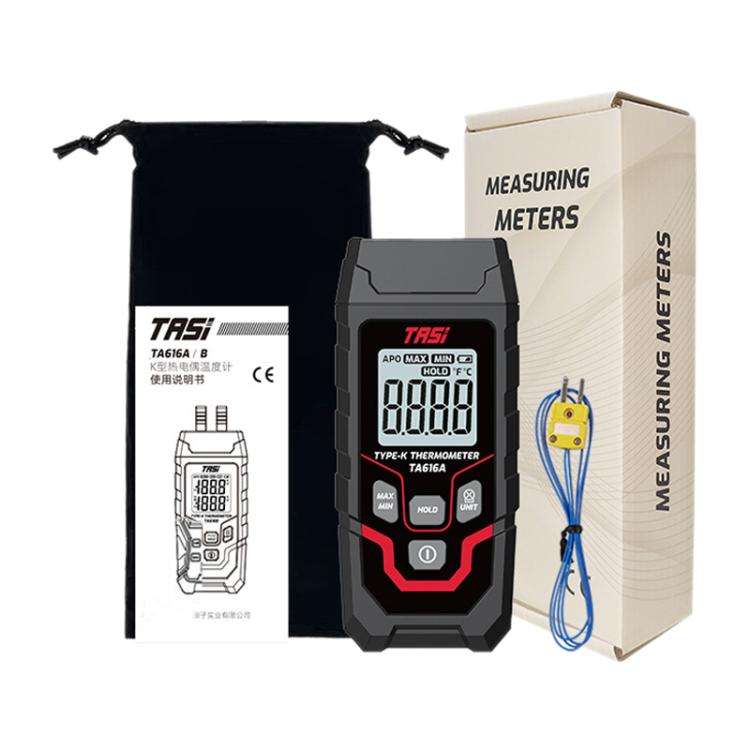 TRSI TA616A Industrial Handheld K-Type Thermocouple Thermometer, Single Channel, Basic Version