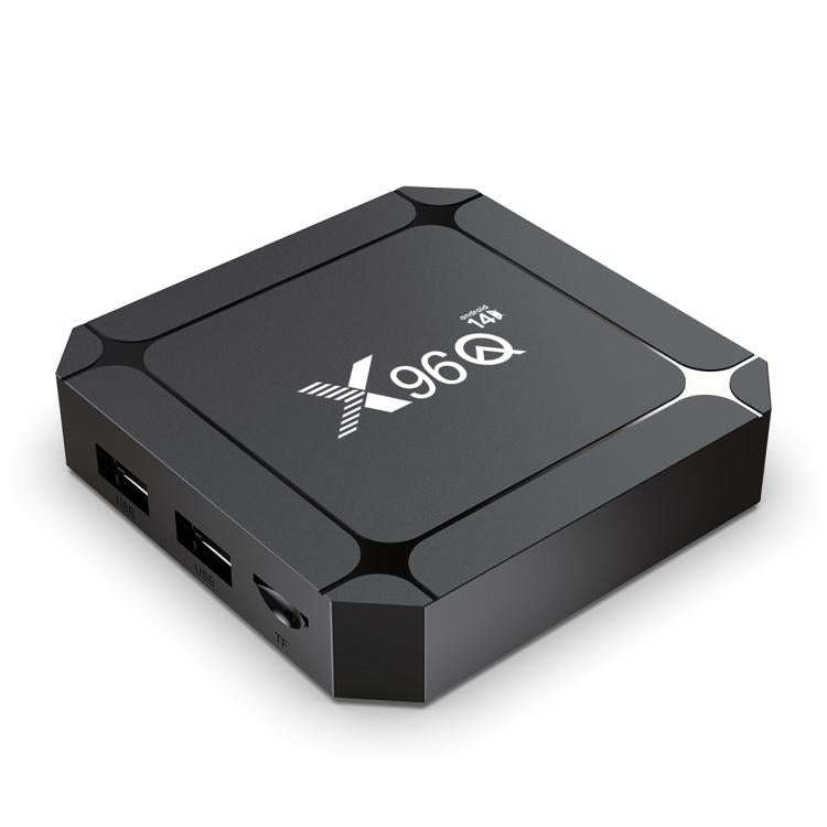 X96Q Android 14 Smart TV Box, RK3518 Quad-Core Cortex-A53, Memory:2GB+16GB(UK Plug)
