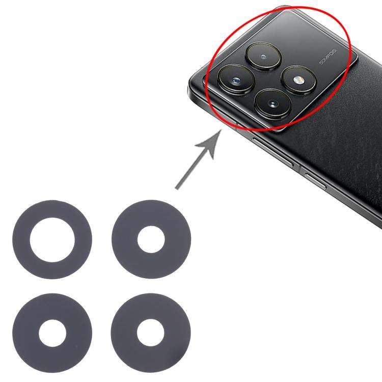 For Xiaomi Poco F6 Pro 10set OEM Back Camera Lens