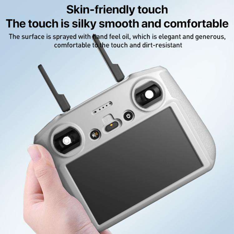 For DJI RC 2 Remote Control Shockproof Anti-scratch Silicone Case(Grey)