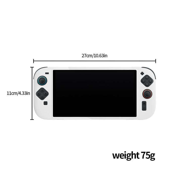 For Nintendo Switch 2 Game Console Silicone One-piece Protective Case(White)