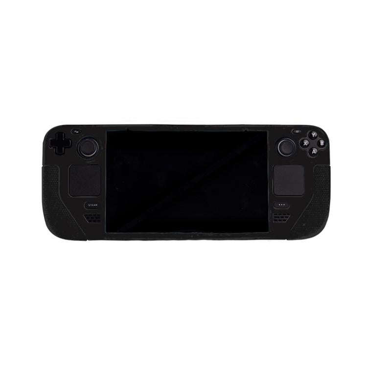 For Steam Deck Game Console Silicone One-piece Protective Case(Black)