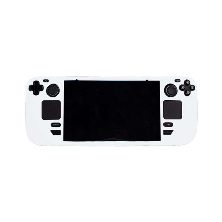 For Steam Deck Game Console Silicone One-piece Protective Case(White)