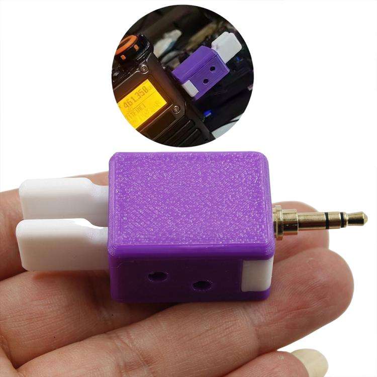 For Quansheng K5 / K6 Walkie-talkie CW Double Paddle Automatic Key Adjustable Finger Force Key(Pu...