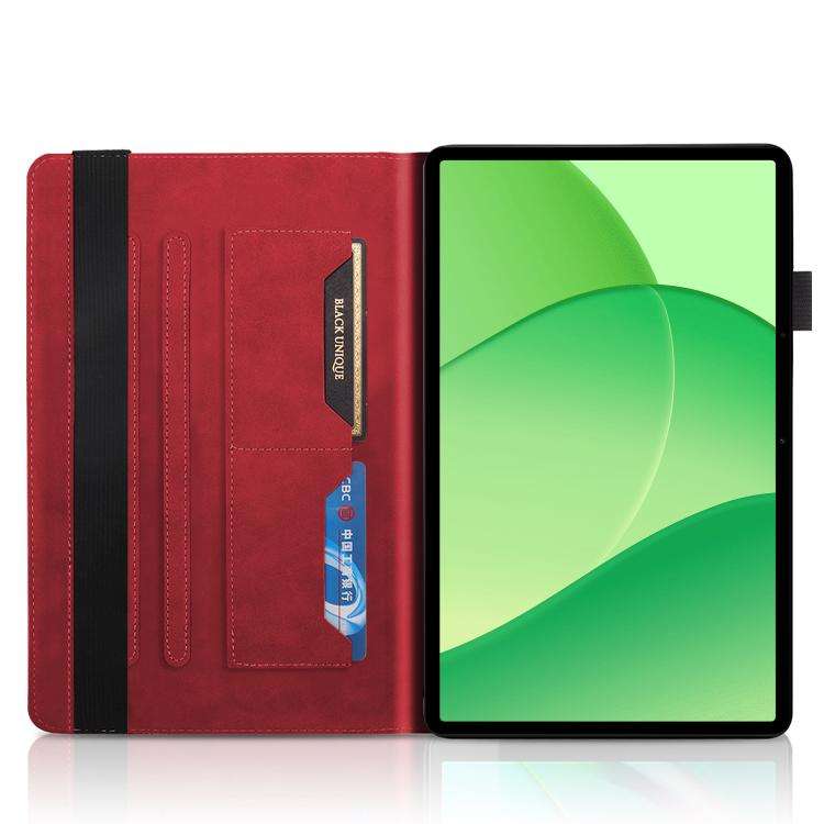 For OPPO Pad SE 11 Life Tree Series Horizontal Flip Leather Tablet Case(Red)