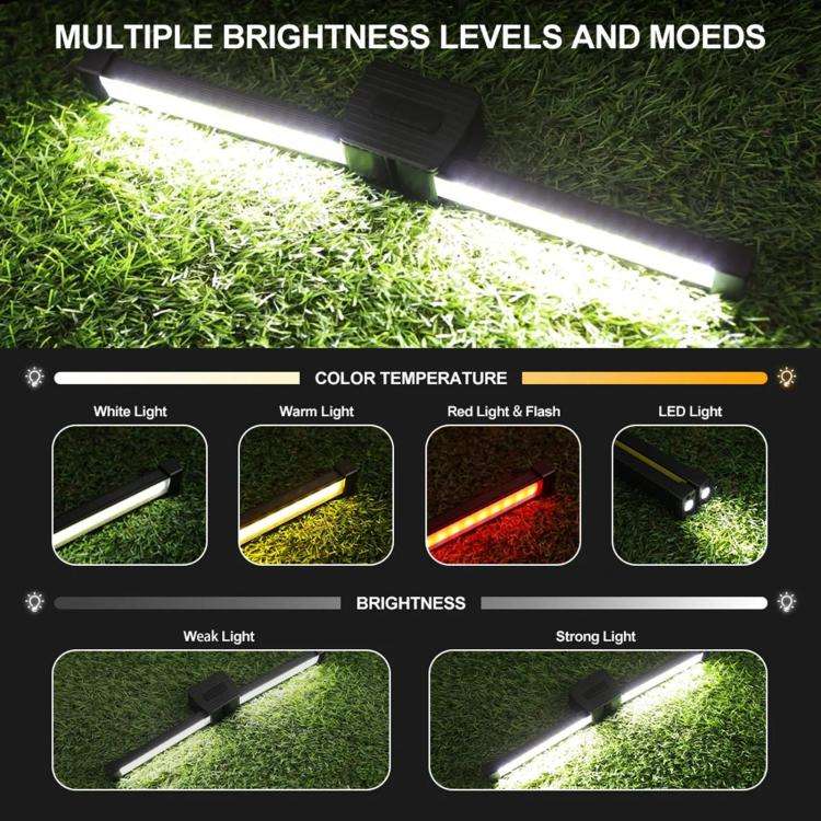 A55 LED Multifunctional Folding Working Light(Black)