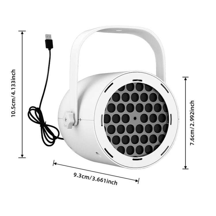 Christmas Projection Lamp Film Pattern Holiday Atmosphere Light(White)