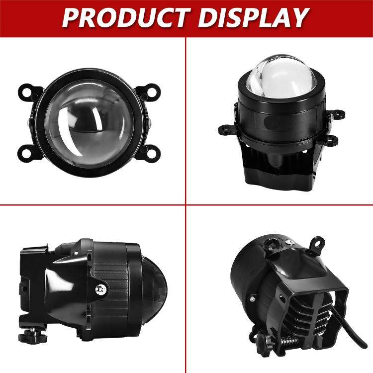 T09 2pcs/Pack 55W 3 inch High Power Dual Lens Fog Light, Type:Four-corner Universal