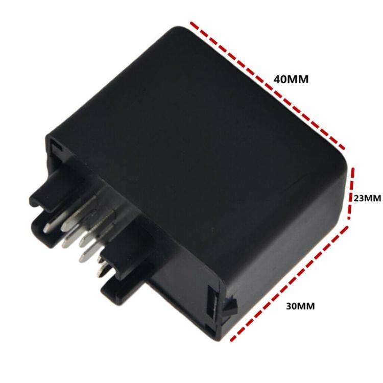 7 Pin Car LED Turn Signal Light Flasher Relay Controller for Suzuki GSXR600(Black)
