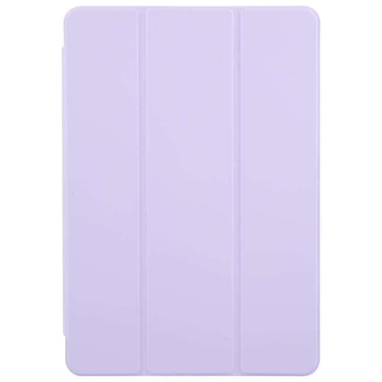 For Honor Pad 10 12.1 3-Fold Clear Acrylic Leather Tablet Case(Taro Purple)