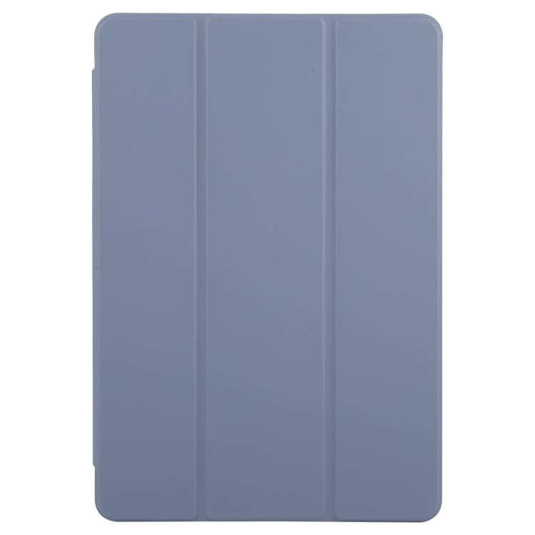 For Honor Pad 10 12.1 3-Fold Clear Acrylic Leather Tablet Case(Lavender)