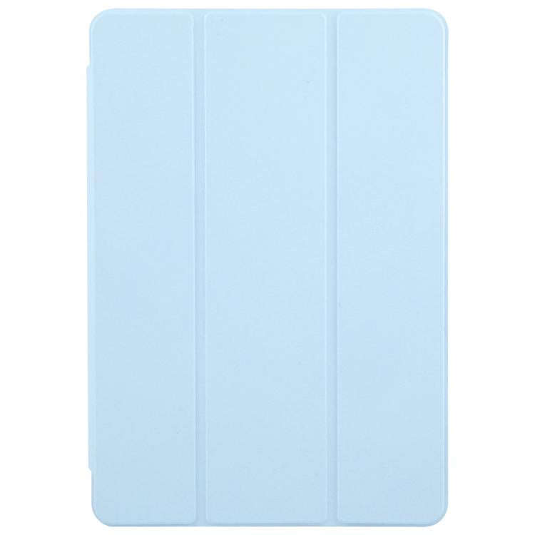 For Honor Pad 10 12.1 3-Fold Clear Acrylic Leather Tablet Case(Ice Blue)