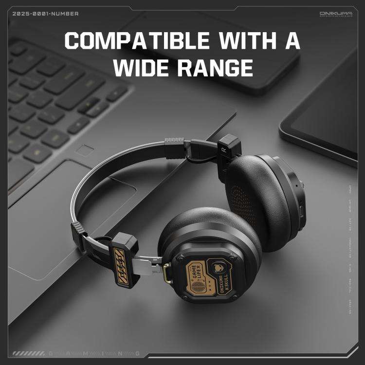 ONIKUMA GT803 Wired / Bluetooth 5.4 Dual Modes Gaming Headset(Black)