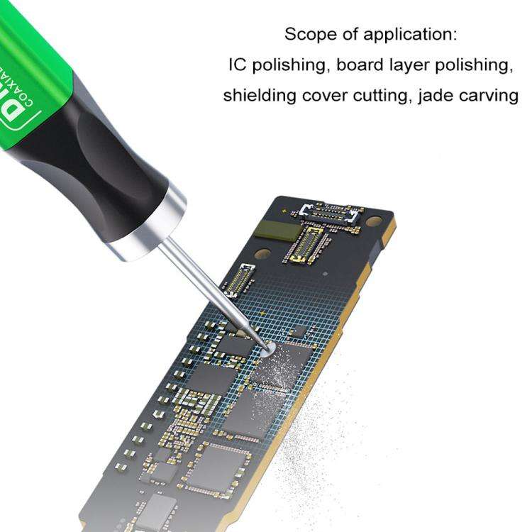 Mijing DM-12 Coaxial Polishing Pen with 7 Grinding Heads