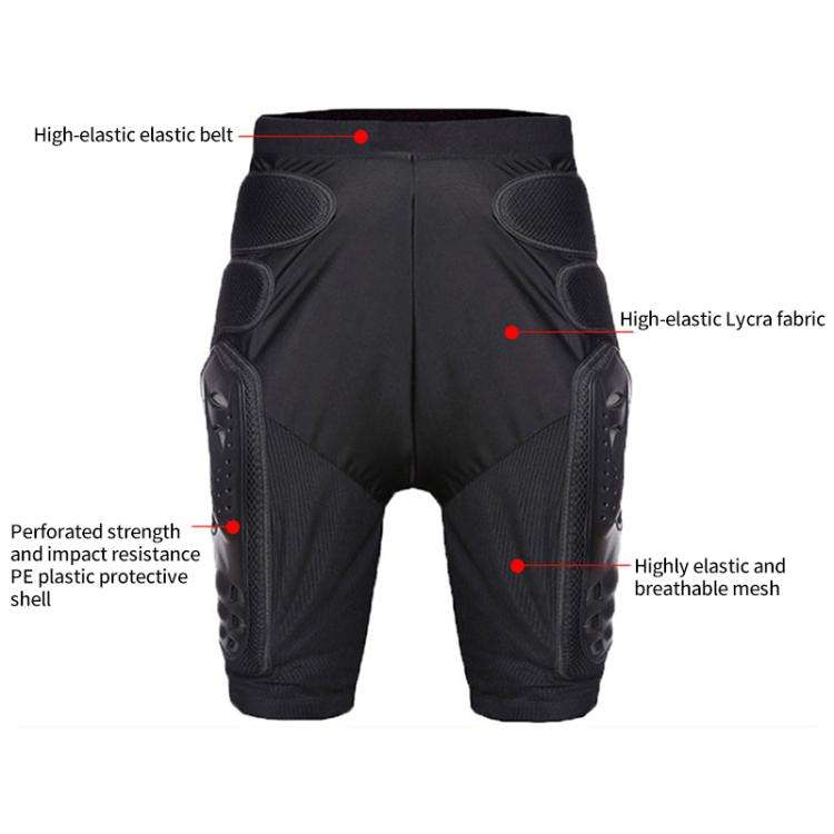 GHOST RACING K062 Off-road Motorcycle Armor Pants Racing Riding Anti-fall Hip Protector, Size:L(B...