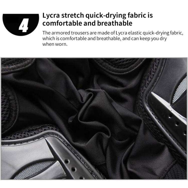 GHOST RACING K062 Off-road Motorcycle Armor Pants Racing Riding Anti-fall Hip Protector, Size:L(B...