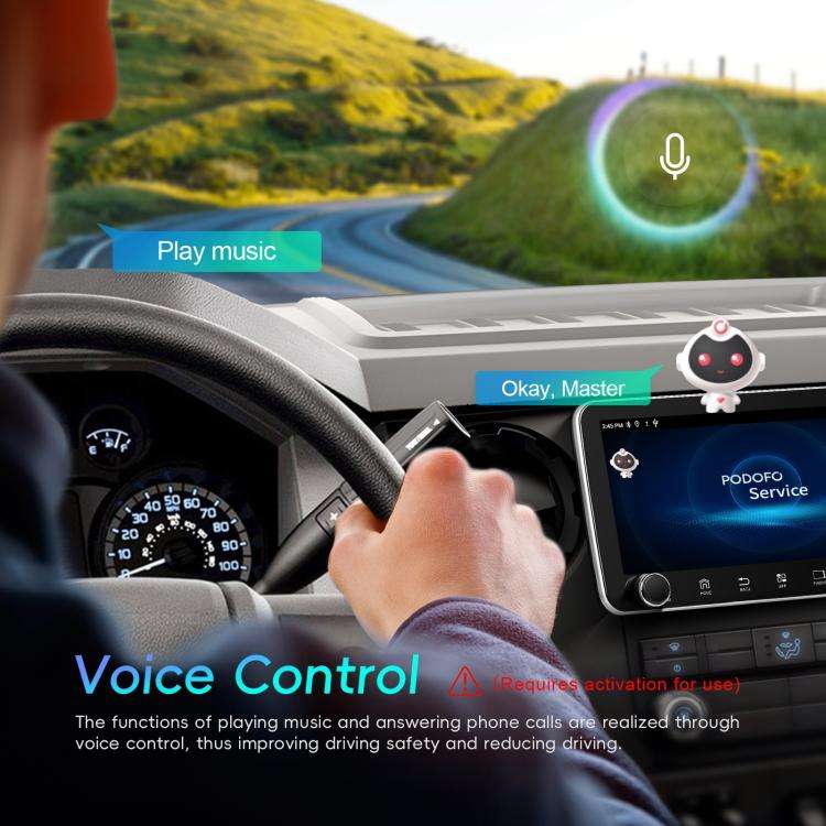 10.36 inch Screen Android 15 Car CarPlay Navigation Integrated Machine with Dual Knob, Specificat...