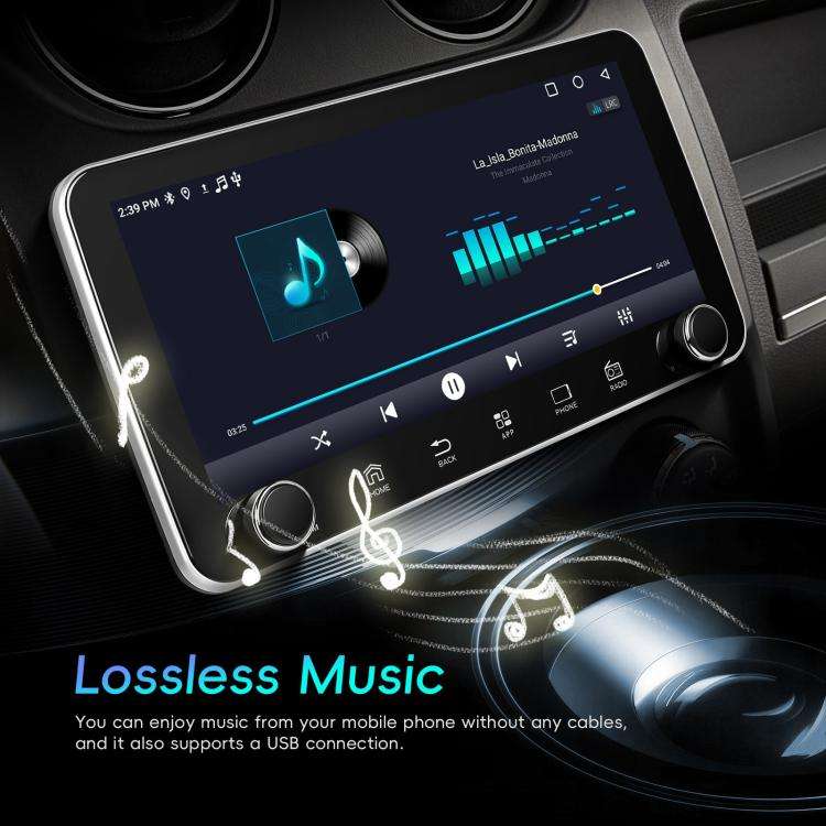 10.36 inch Screen Android 15 Car CarPlay Navigation Integrated Machine with Dual Knob, Specificat...