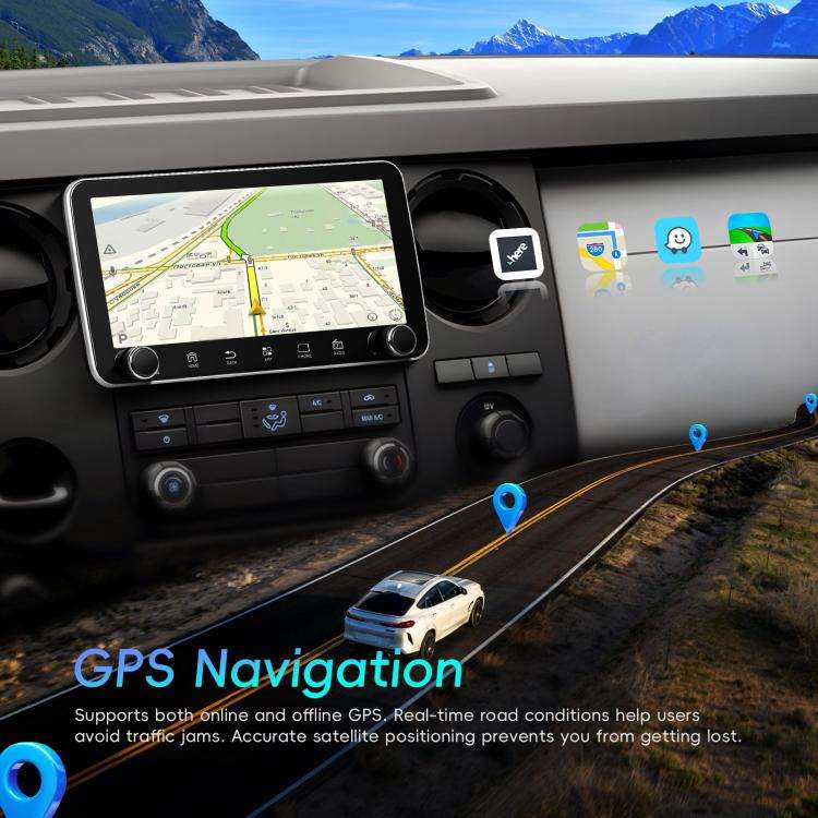10.36 inch Screen Android 15 Car CarPlay Navigation Integrated Machine with Dual Knob, Specificat...