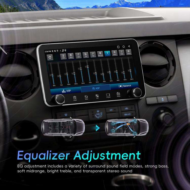 10.36 inch Screen Android 15 Car CarPlay Navigation Integrated Machine with Dual Knob, Specificat...