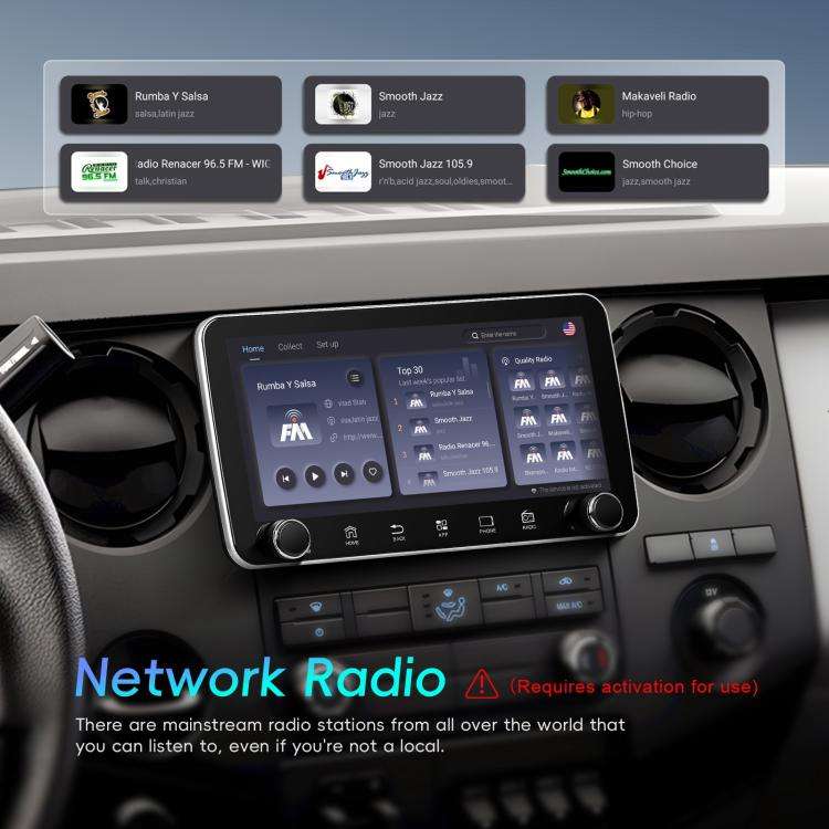 10.36 inch Screen Android 15 Car CarPlay Navigation Integrated Machine with Dual Knob, Specificat...