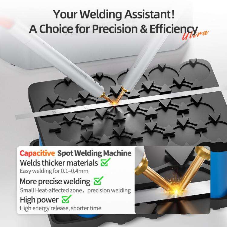 Qianli Macaron Ultra Capacitive Battery Spot Welding Machine for 0.1-0.4mm Thick Nickel Sheet, Pl...