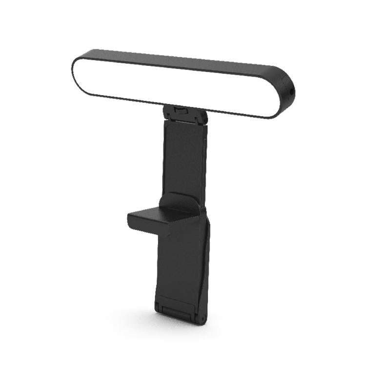 F-663 LED Monitor Screen Fill Light Video Conference Light(Black)