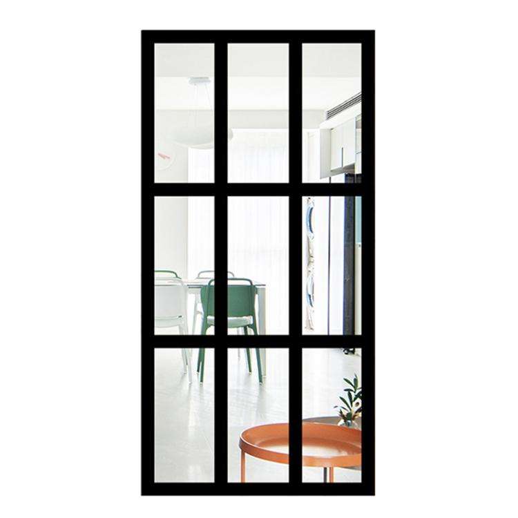 Wood Acrylic Imitation Window Self-adhesive Decorative Mirror, Model:MZ426A-Size L