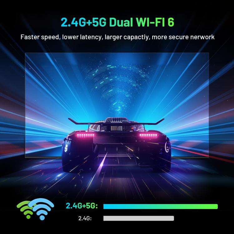 HK1 K8MINI 4K UHD Android 14 Smart TV Box with Remote Control, 2GB+32GB, RK3518 Quad-Core