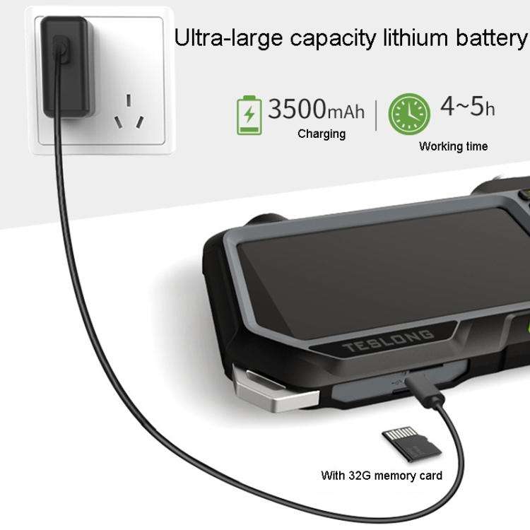 TESLONG NTS500 Industrial Pipeline Endoscope with 5 inch HD Screen, Model:Rotating 8.5mm Dual Len...