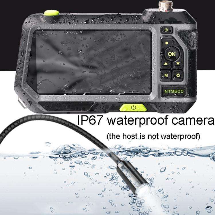 TESLONG NTS500 Industrial Pipeline Endoscope with 5 inch HD Screen, Model:Rotating 8.5mm Dual Len...