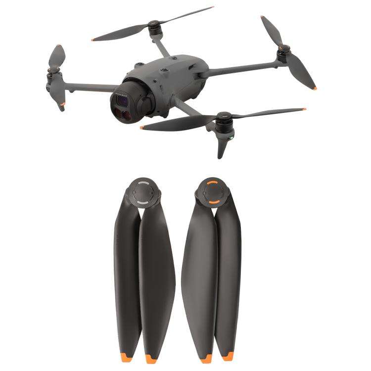 For DJI Mavic 4 Pro Sunnylife 1158F Quick-Release Propellers Blades, Type:One Pair(Orange Tip)