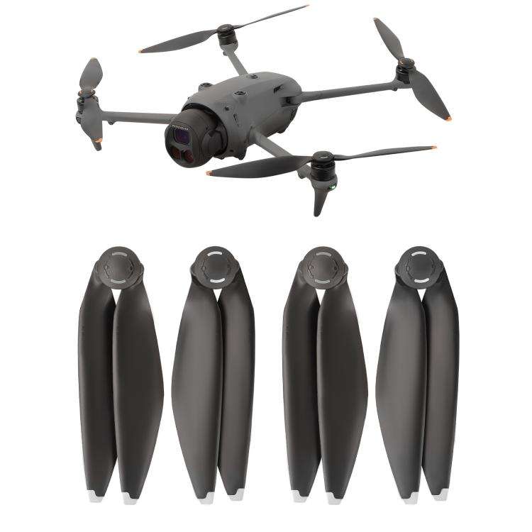 For DJI Mavic 4 Pro Sunnylife 1158F Quick-Release Propellers Blades, Type:Two Pairs(Silver Tip)