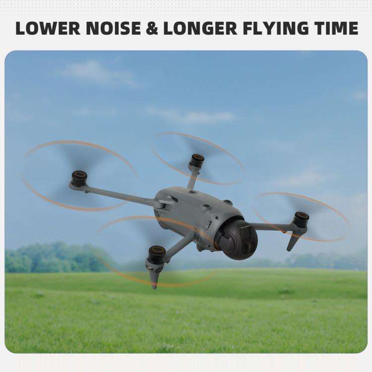 For DJI Mavic 4 Pro Sunnylife 1158F Quick-Release Propellers Blades, Type:Two Pairs(Silver Tip)