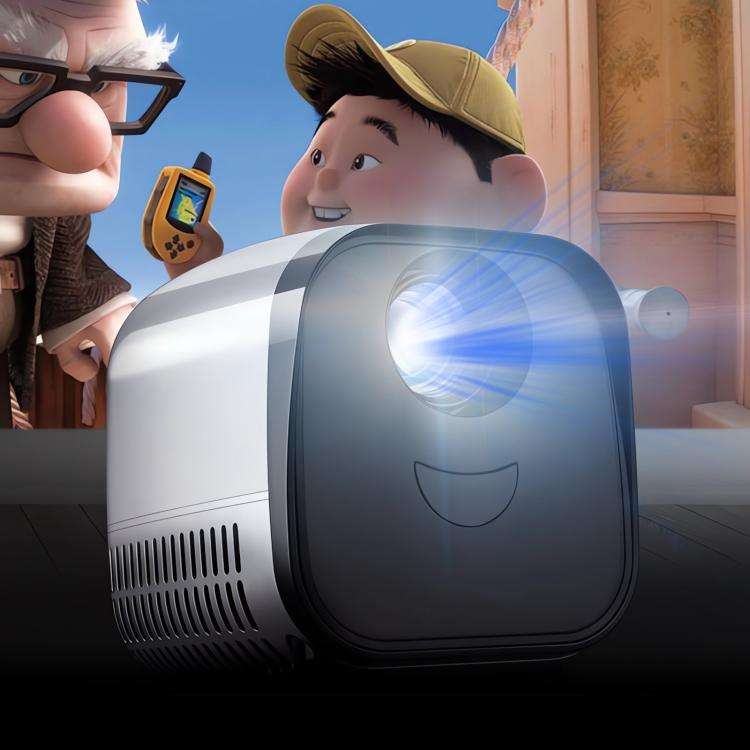 VIVIBRIGHT L1 Basic 480x240P 60ANSI LCD + LED Smart Projector, UK Plug(Black)