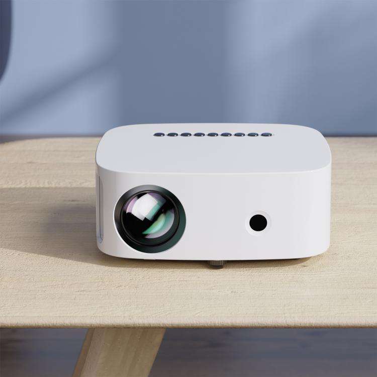 VIVIBRIGHT L03 Lite 1280x720P 150ANSI Android 9.0 Screen Mirror Smart Projector, UK Plug(White)