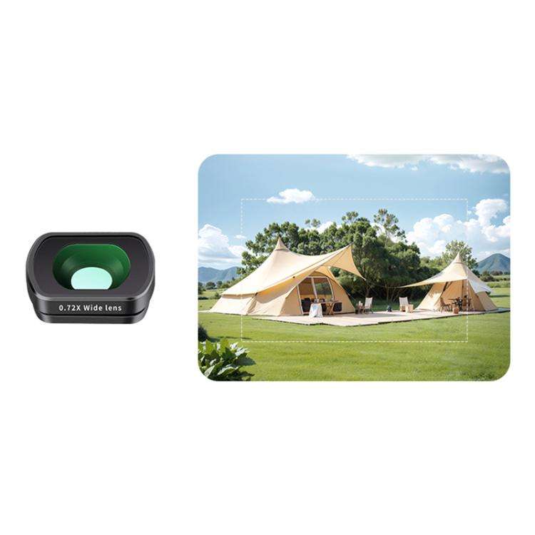 For DJI Osmo Pocket 3 Camera Lens Filter, Filter:0.72X Wide Lens
