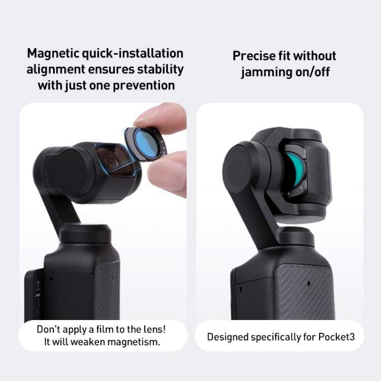 For DJI Osmo Pocket 3 Camera Lens Filter, Filter:Adjustable CPL