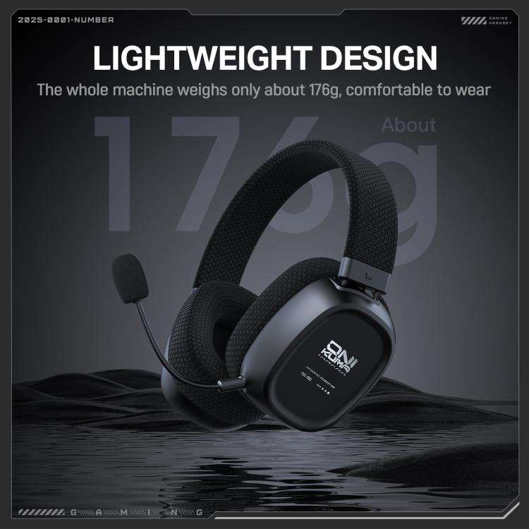 ONIKUMA GT839 Bluetooth 5.4 2.4G Wired E-sports Game Headset(Black)