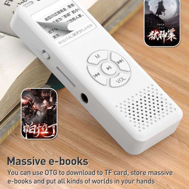 T09 Multifunctional Digital Screen MP3 / MP4 Bluetooth Music Player, Without Memory Card(White)