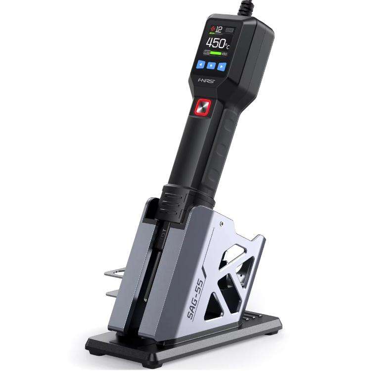 FNIRSI SAG-55 550W High Temperature Portable Micro Hot Air Gun, Type:High-match Metal Base(US Plug)