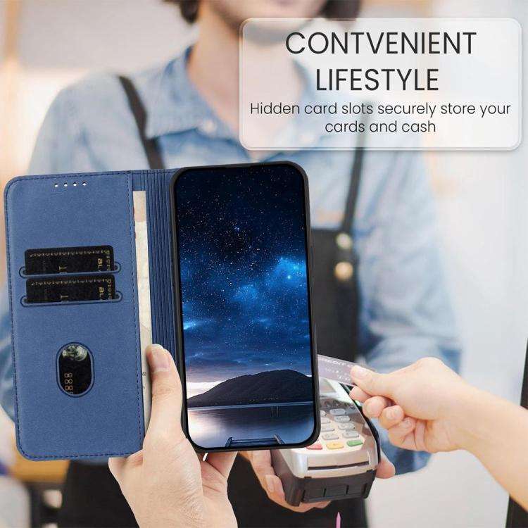 For Doogee Note 58 / Note 58 Pro Strong Magnetic Frosted Flip Leather Phone Case(Royal Blue)