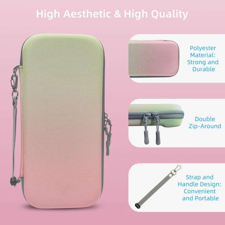 For Nintendo Switch 2 EVA Portable Shockproof Waterproof Portable Game Console Storage Bag(Pink G...